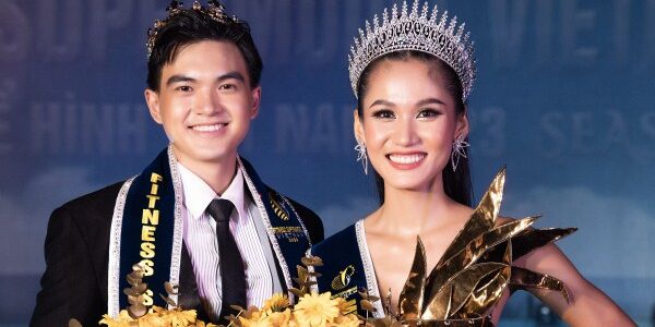 Tiến Trường – Kim Anh đăng quang Siêu mẫu Thể hình Việt Nam 2023