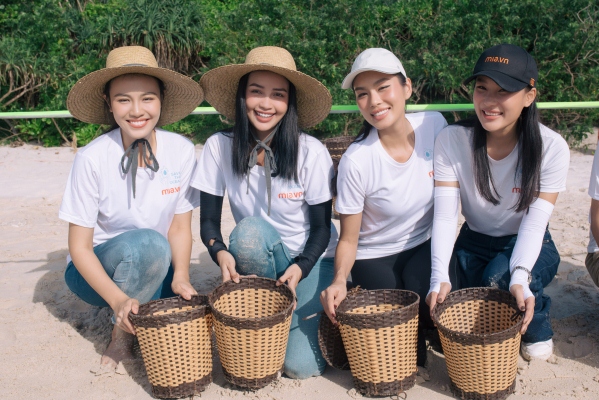 Top 3 Hoa hậu Hoàn vũ Việt Nam 2022 cùng thả rùa về biển tại Côn Đảo