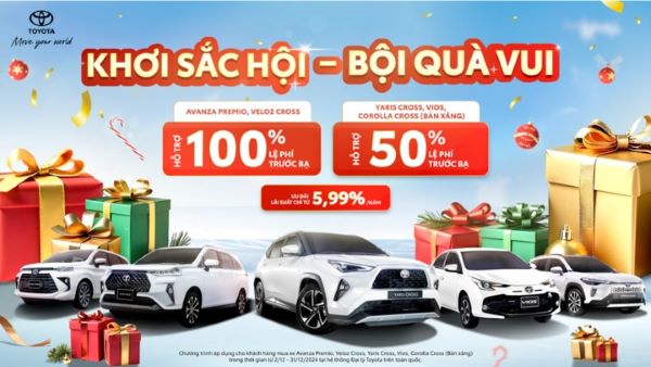 Toyota chốt sổ năm 2024 với loạt ưu đãi lớn